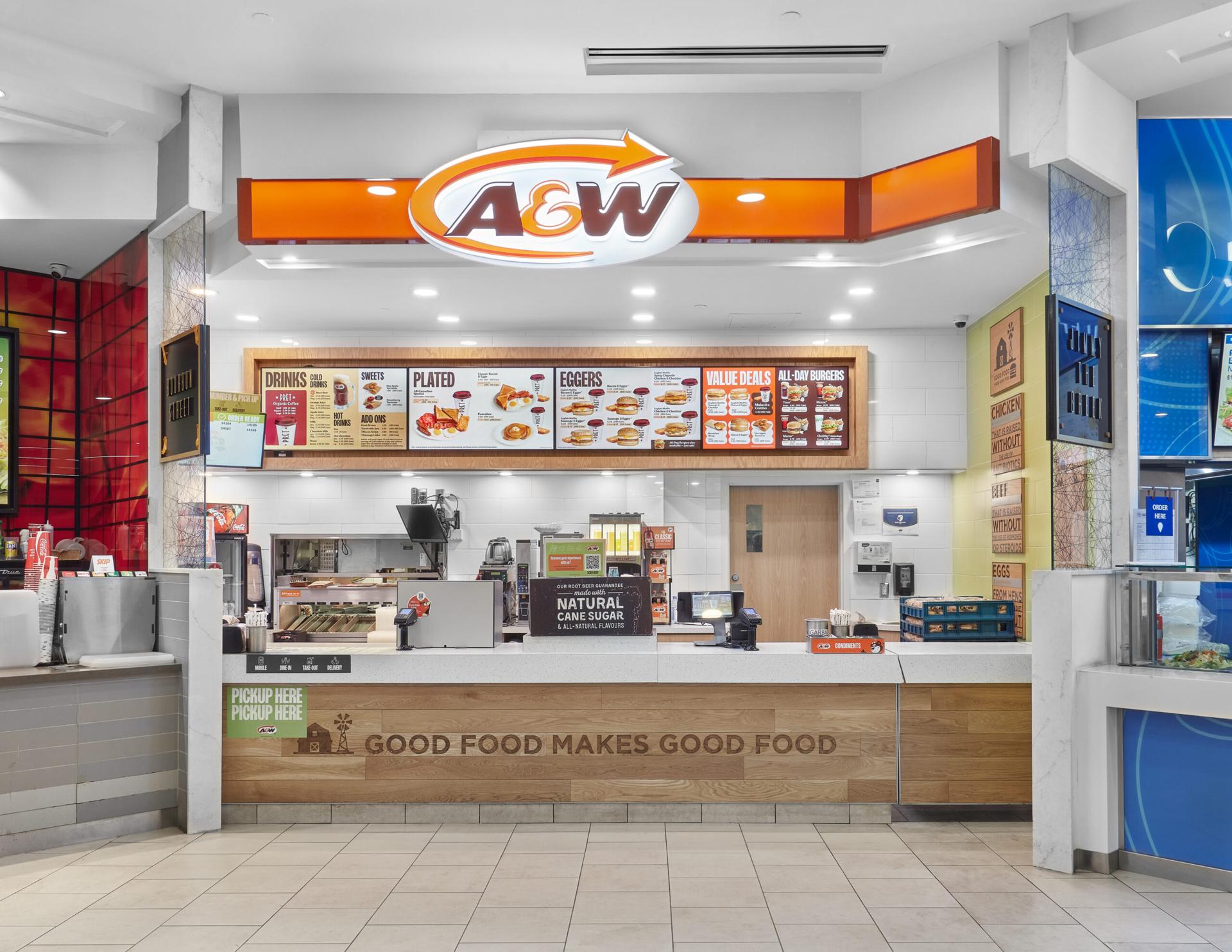 A&amp;W inside Kingsway Mall