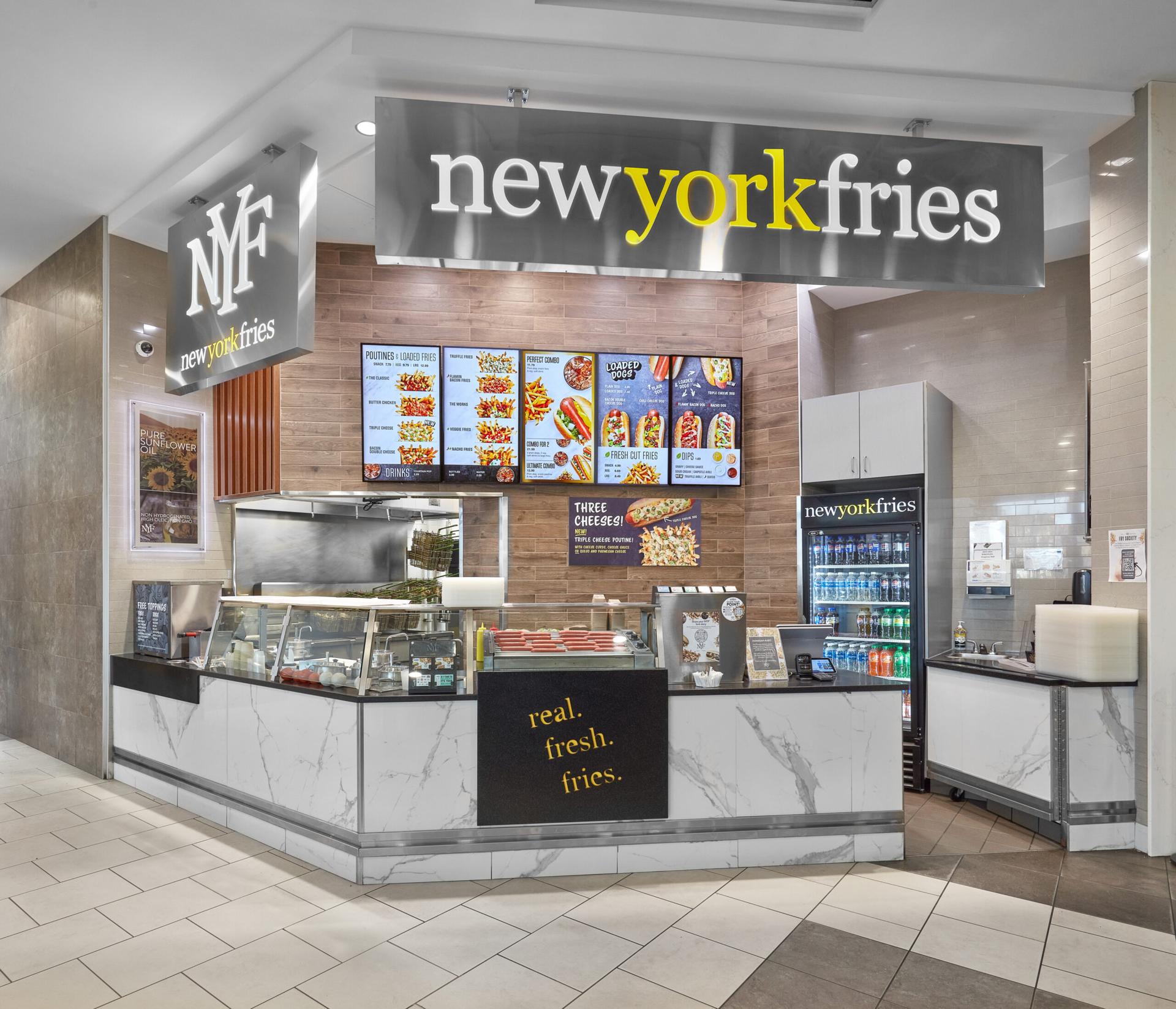 New York Fries inside Kingsway Mall