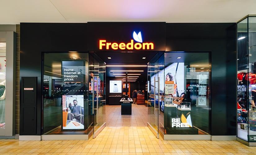 Freedom Mobile inside Kingsway Mall