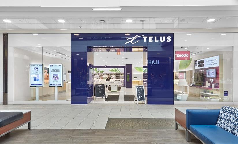 Telus inside Kingsway Mall