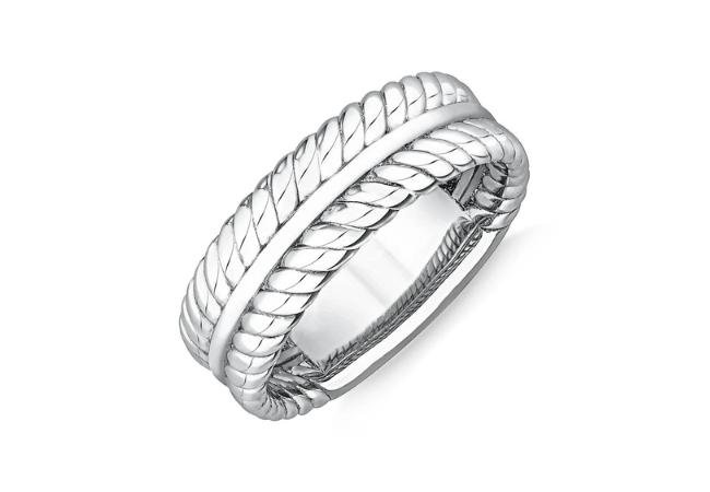 Michael Hill Men's Textured Ring in Sterling Silve, $79