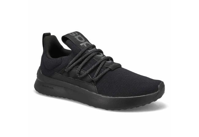 adidas Mens Lite Racer Adapt 5.0 Wide Sneaker - Black at SoftMoc, $99.99