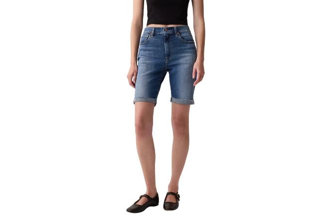 Gap-9 high rise bermuda shorts