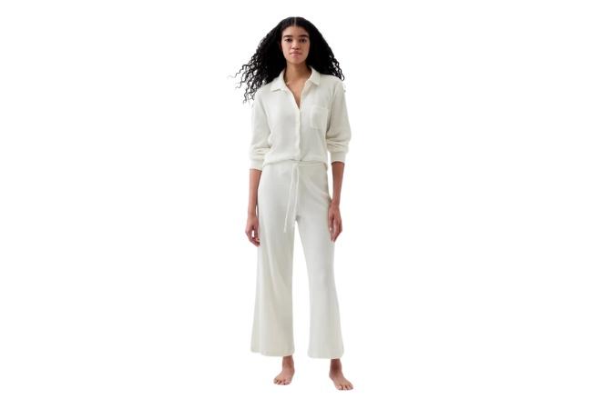 Gap waffle cropped pj pants