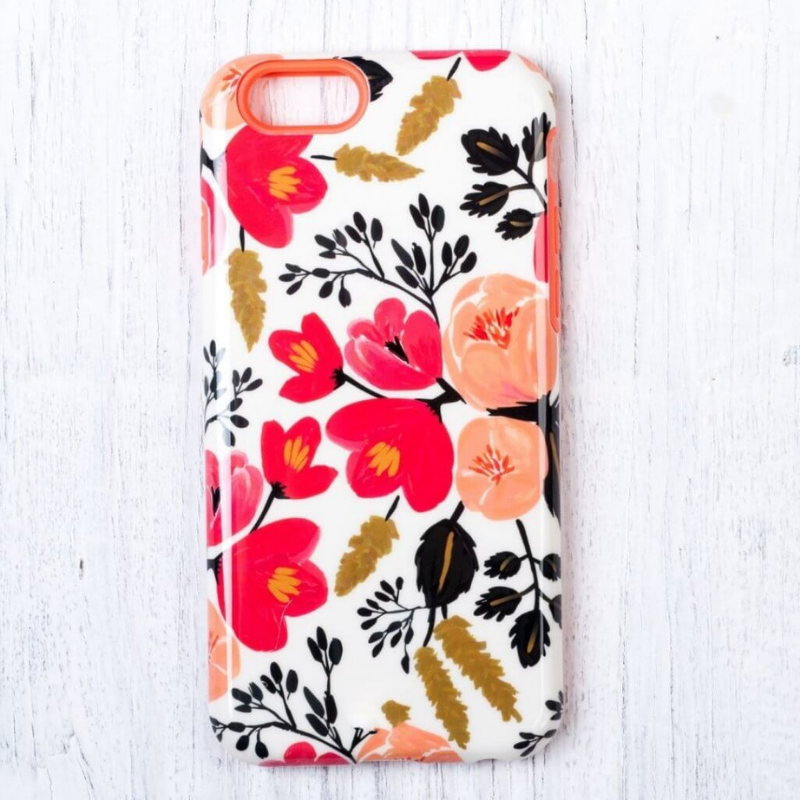 Floral printed phone case