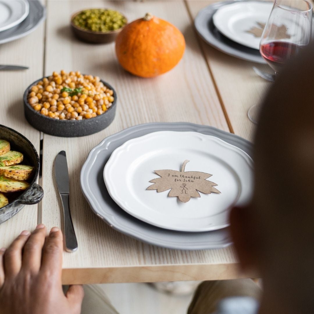 Side plates on a table