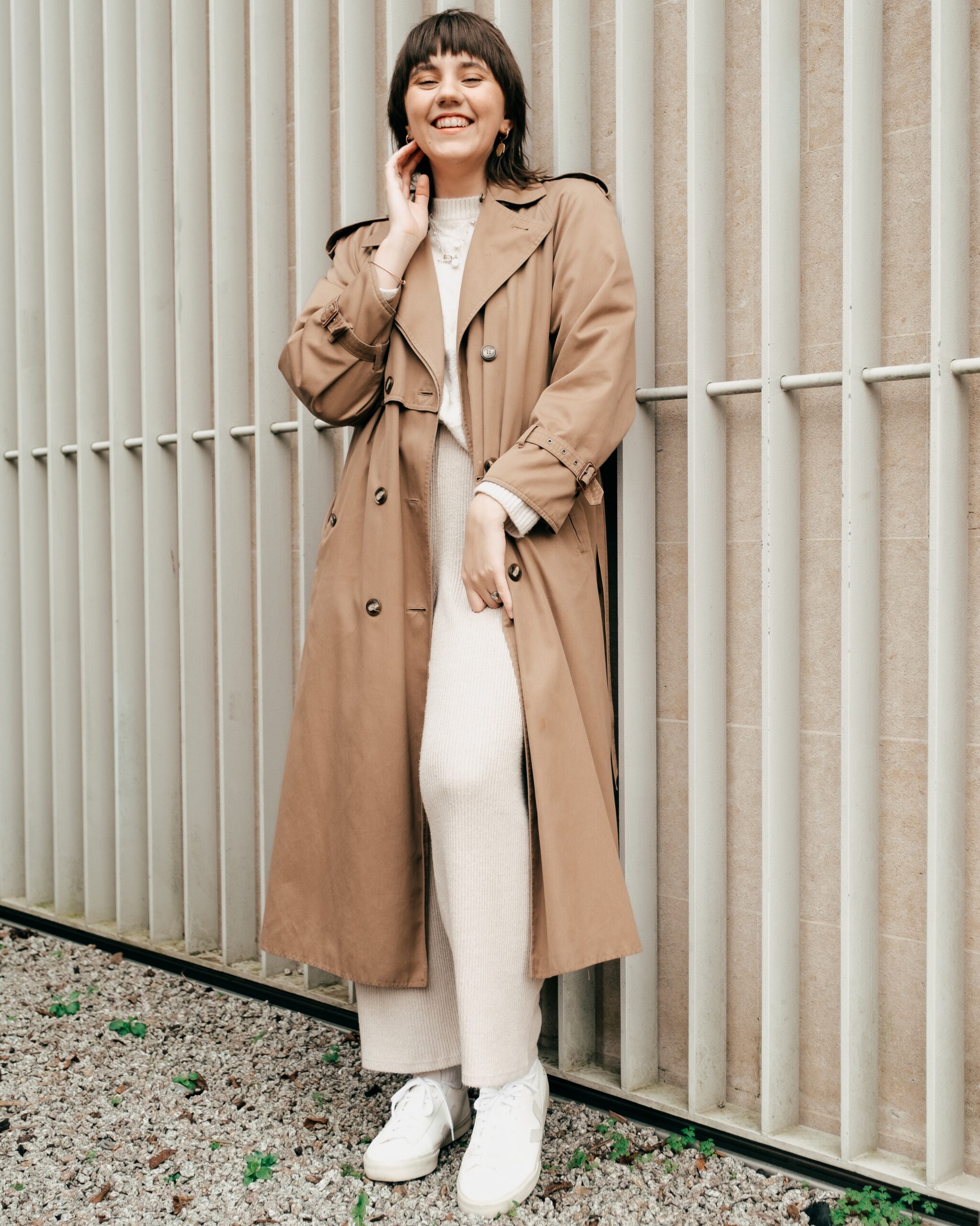 Woman in a trenchcoat