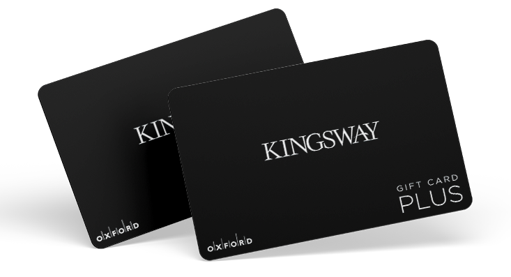 Double images of a Kingsway gift card