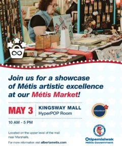 promo graphic for Spring Metis Market