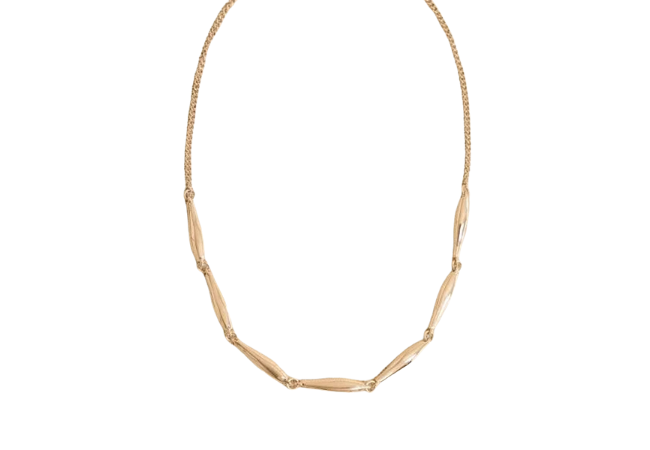 gold statement necklace from RW&CO