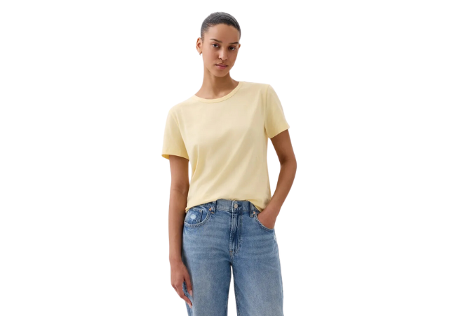 women's yellow short sleeve t-shirt from Gap