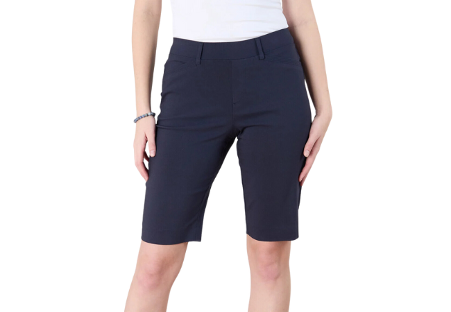 women's black twill shorts from Cleo