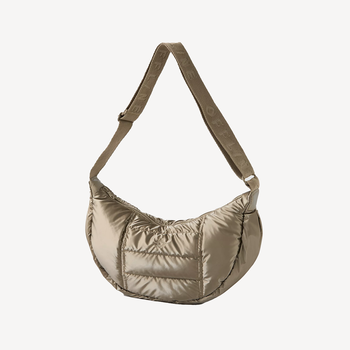 Brown crescent bag