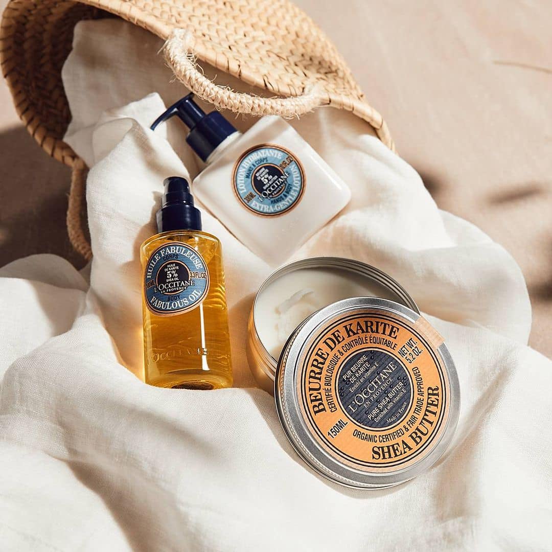 Three skincare items from L'Occitane