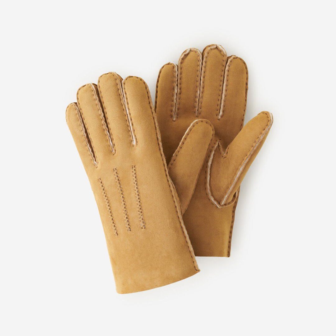 Camel coloured gloves