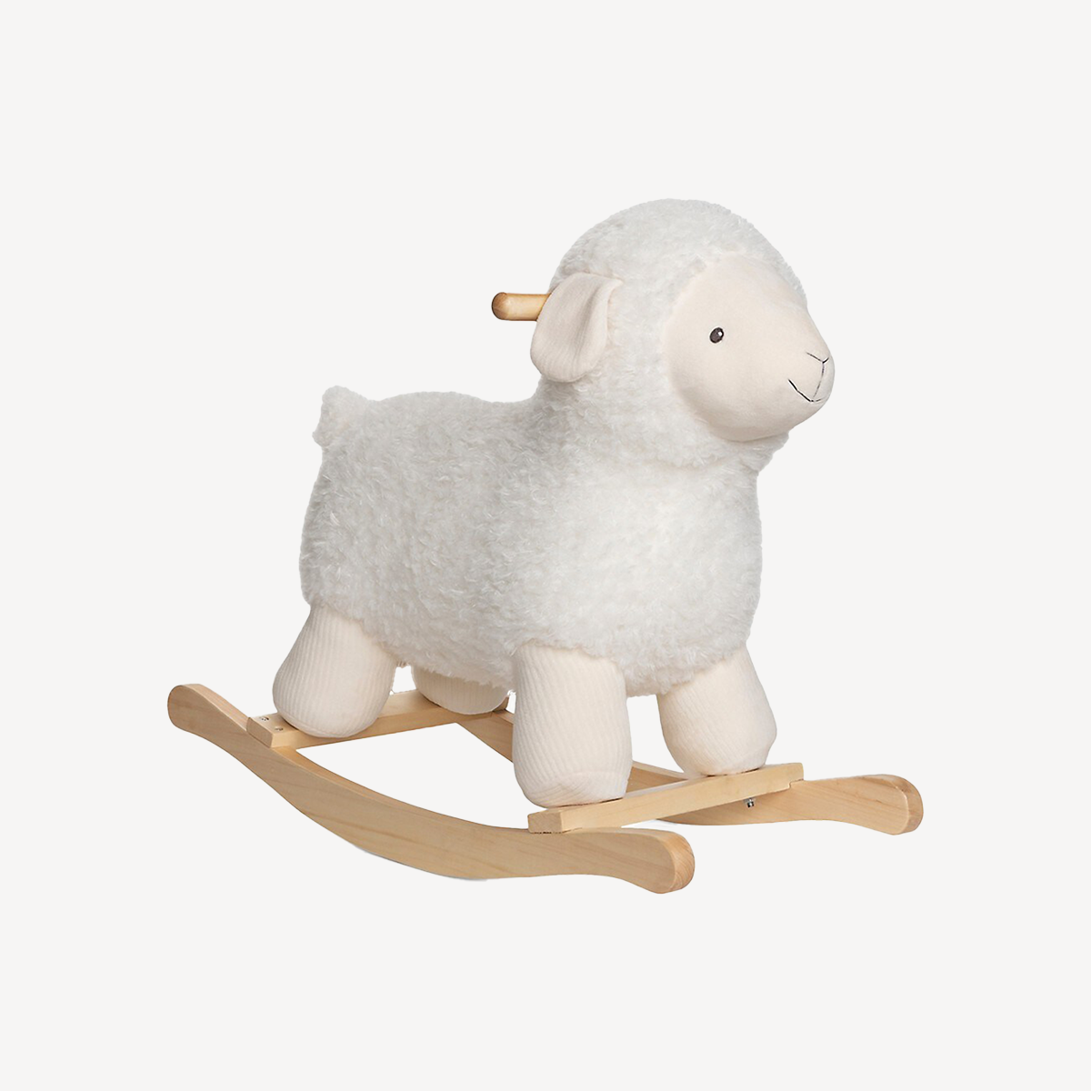 White sheep-shaped rocker