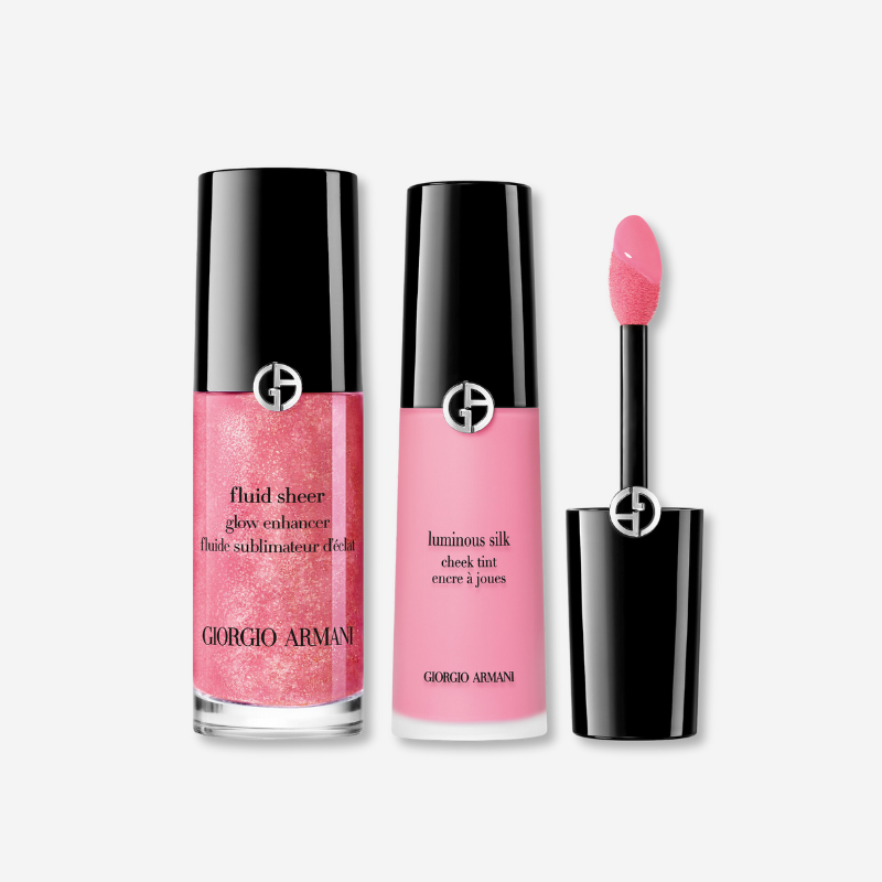 Giorgio Armani Glow Enhancer and Cheek Tint in shades of pink