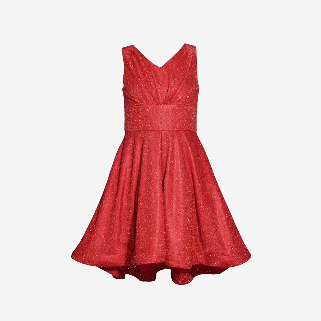 red sparkle dress from Hudson's Bay