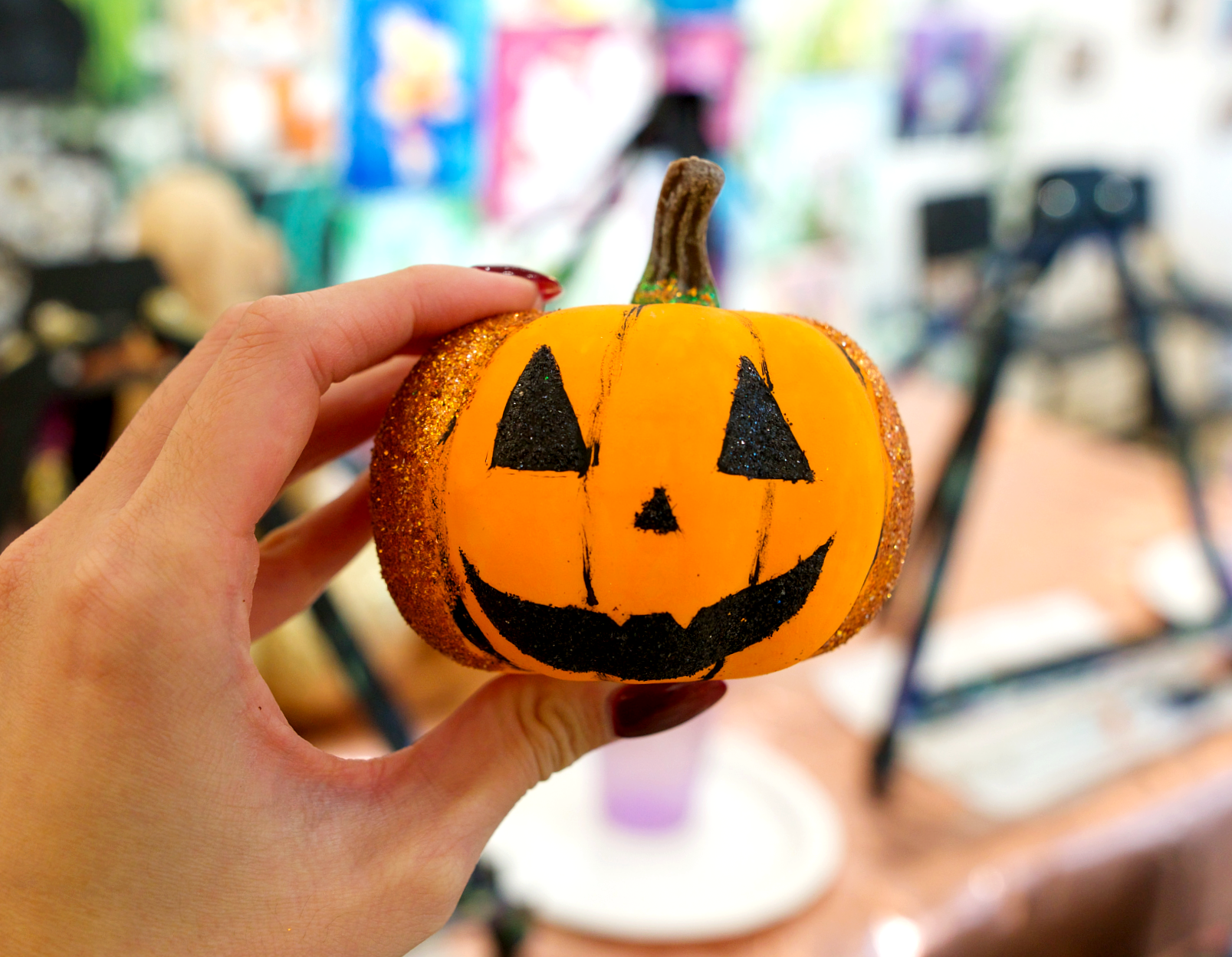 painted mini pumpkin